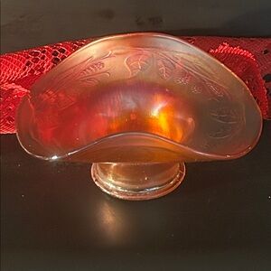 Iridescent Carnival Glass Bowl